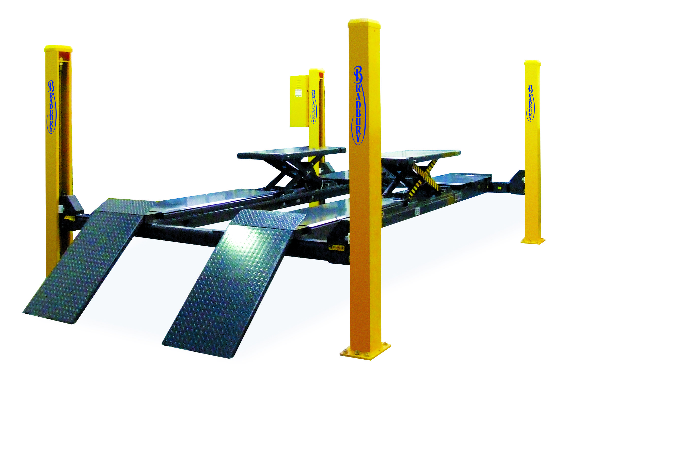 Four-Post Wheel Aligner