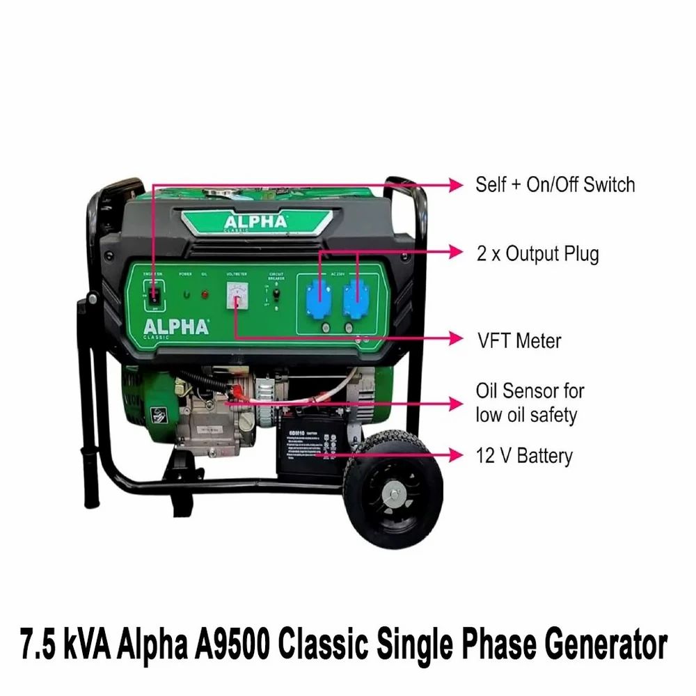 Alpha 7.5 kVA Generator